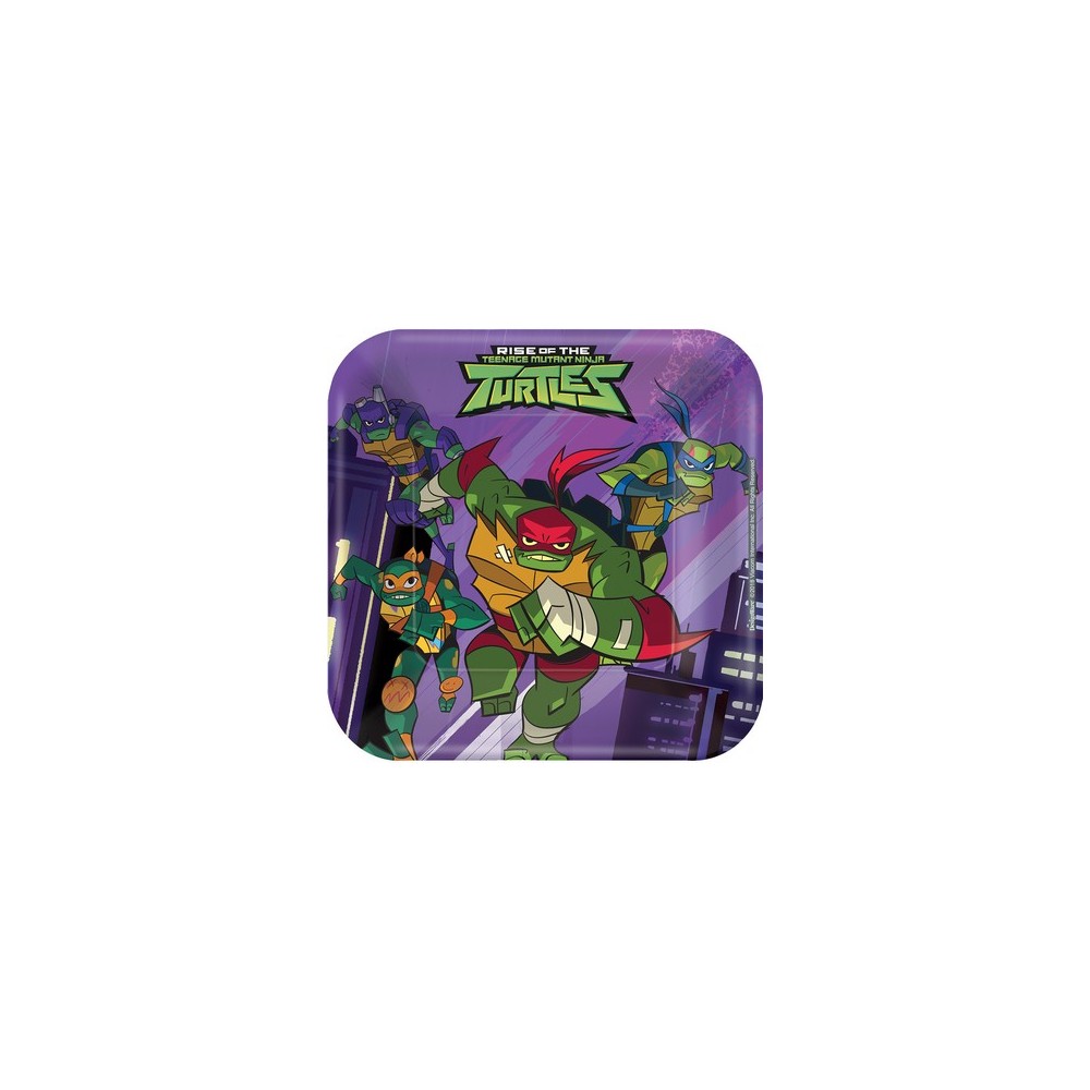 Tartarughe Ninja Piatti di carta da dessert 18 cm