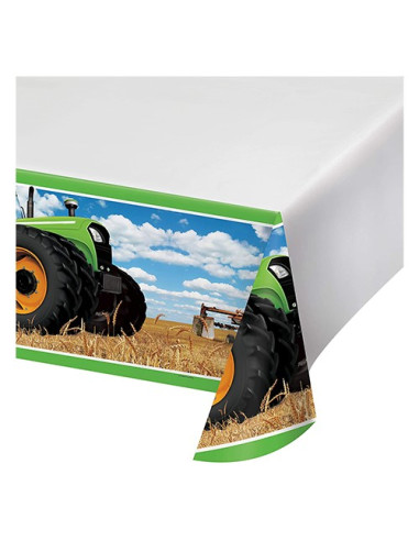 Tractor Time Tovaglia di plastica 137x259 cm