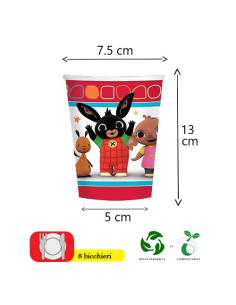 Bing - Bicchieri di carta 266 ml ECO 2