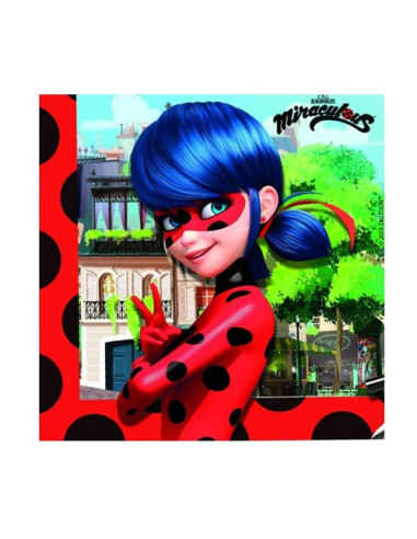 Miraculous Lady Bug - Tovaglioli di carta 33x33 cm