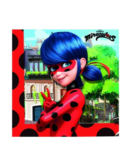 Miraculous Lady Bug - Tovaglioli di carta 33x33 cm