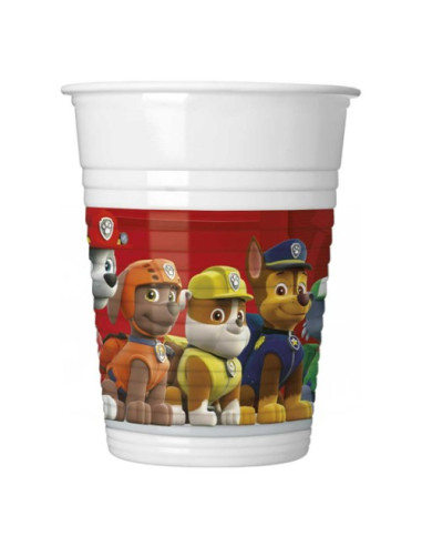 Paw Patrol - Bicchieri di plastica 200 ml ECO