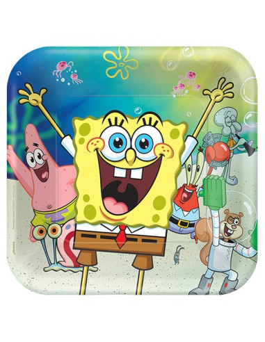 SpongeBob - Piatti di carta 23 cm