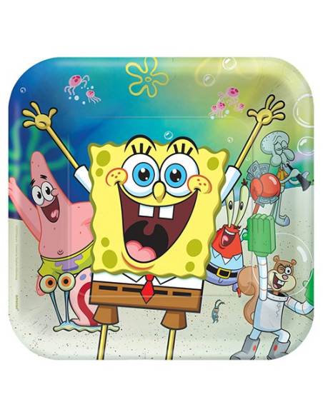 SpongeBob - Piatti di carta 23 cm
