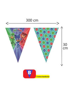 Super Pigiamini PJ Masks Festone bandierine triangolari... 2