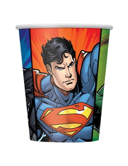 Justice League Bicchieri di carta 266 ml ECO