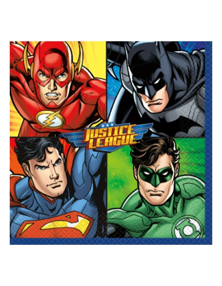 Justice League Tovaglioli di carta 33x33 cm