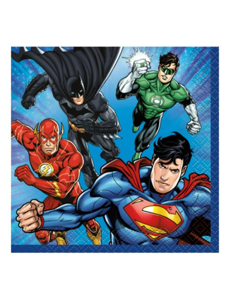 Justice League - Tovaglioli di carta da buffet 25x25 cm