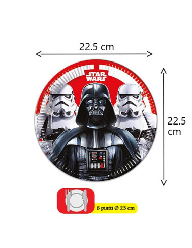 Star Wars Piatti di carta 23 cm