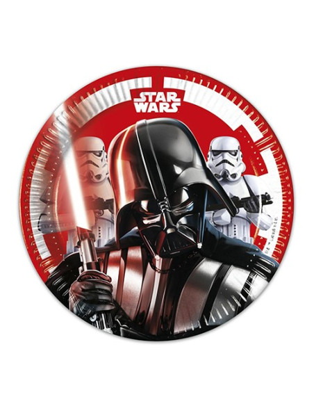 Star Wars Piatti di carta da dessert 20 cm