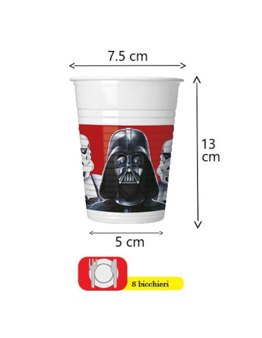 Star Wars - Bicchieri di plastica 200 ml