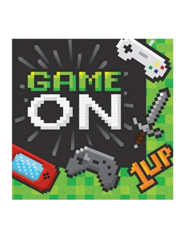 Gaming Party Tovaglioli di carta 33x33 cm