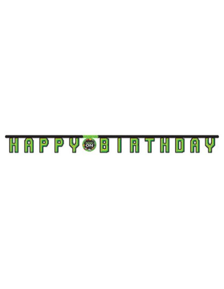 Gaming Party Festone snodabile Happy Birthday 215x17 cm