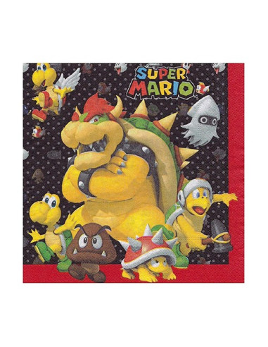 Super Mario Tovaglioli di carta 33x33 cm