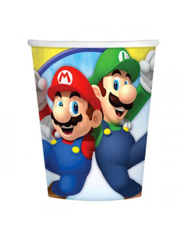 Super Mario Bicchieri di carta 266 ml ECO