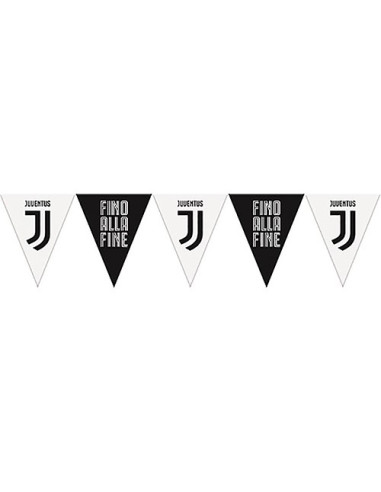 Juventus Festone bandierine triangolari in plastica 365x18 cm
