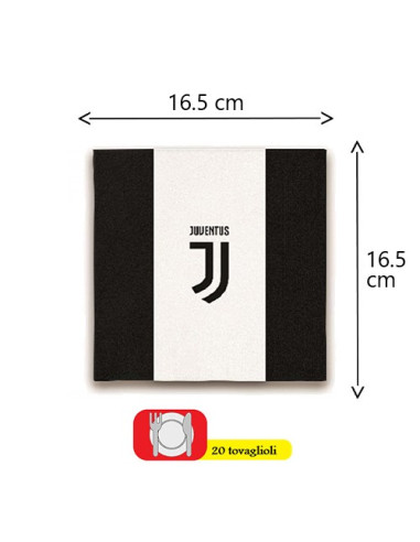 Juventus Tovaglioli di carta 33x33 cm