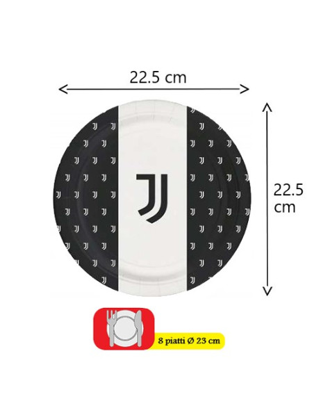 Juventus Piatti di carta 23 cm
