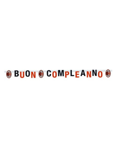 Milan Festone snodabile Buon Compleanno 215x15 cm