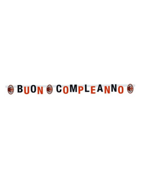 Milan Festone snodabile Buon Compleanno 215x15 cm