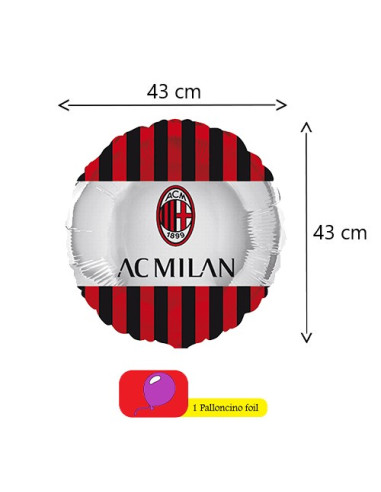 Milan Palloncino foil Standard 17"- 43 cm