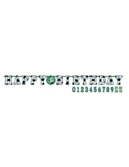 Calcio Soccer - Festone snodabile Happy Birthday 320x25 cm