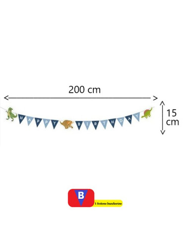 Happy Dinosaur - Set decorazioni