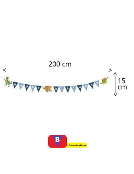 Happy Dinosaur - Set decorazioni