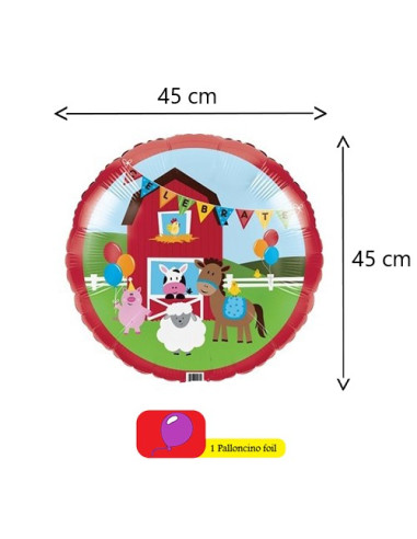 Fattoria Farmhouse Fun Palloncino foil 18"- 45 cm