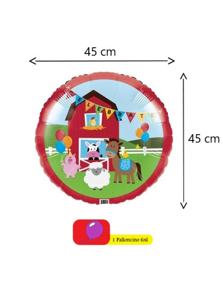 Fattoria Farmhouse Fun Palloncino foil 18"- 45 cm
