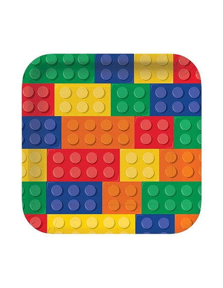 Block Party - Piatti di carta 23 cm