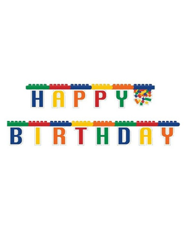 Block Party Festone snodabile Happy Birthday...