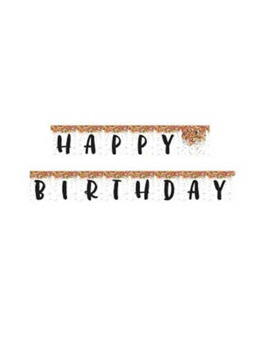 Festone Avengers Infinity Stones Happy Birthday in cartone 200 cm