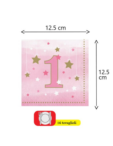 One Little Star Girl - Tovaglioli di carta da...