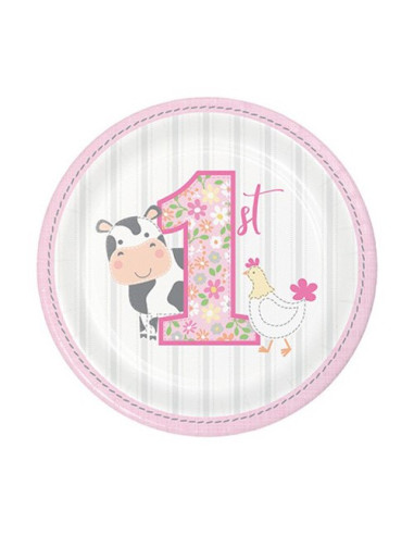 Fattoria Farmhouse Girl - Piatti di carta da...