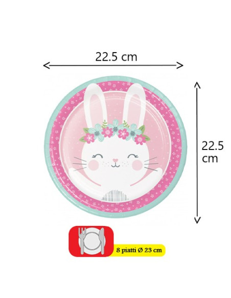 Piatto 23 cm Coniglietta