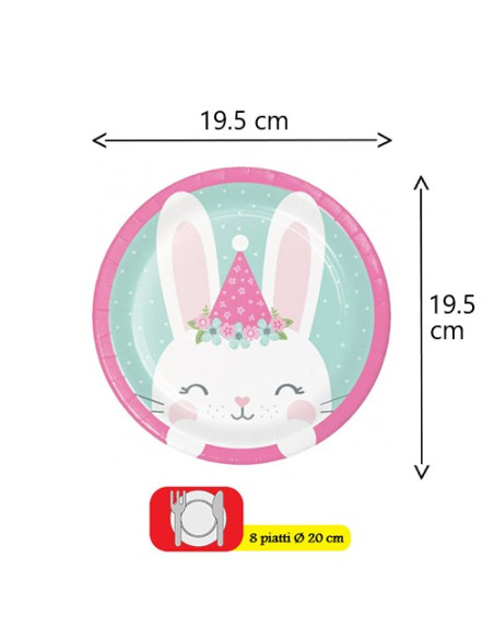 Piatto 18 cm Coniglietta