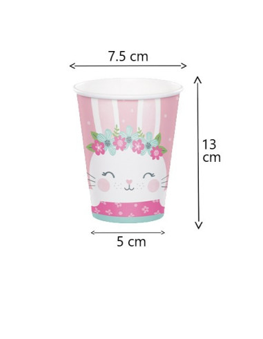 Kit Festa Compleanno Bimba 42 Pezzi Rosa Orsetto | Piatti Tovaglia Bicchieri E Bandierine