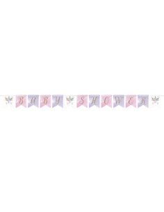 Unicorno Baby Festone sagomato Baby Shower 215x15 cm