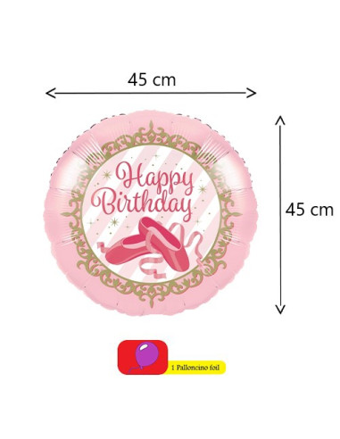 Twinlke Toes Ballerina Palloncino foil 18"- 45 cm