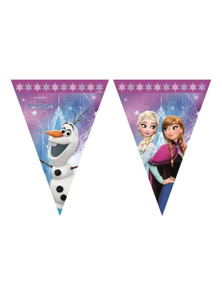 Frozen Festone bandierine triangolari in plastica 230x25 cm