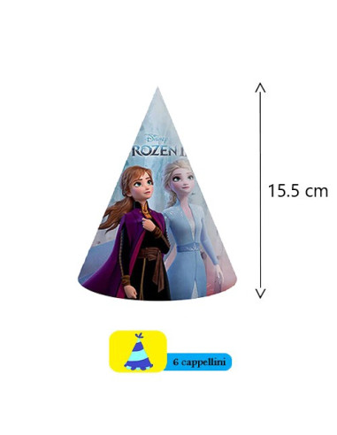 Frozen II - Cappellini di cartoncino cono