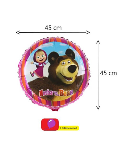 Masha e Orso Palloncino foil 18"- 45 cm