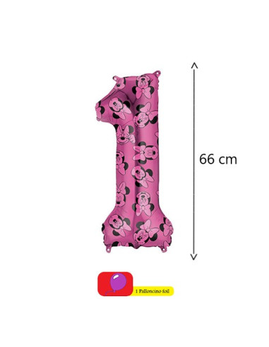 Minnie - Palloncino foil 26"- 66 cm (Nr. 1)
