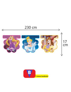Princess Dreaming Festone bandierine sagomate in plastica... 2