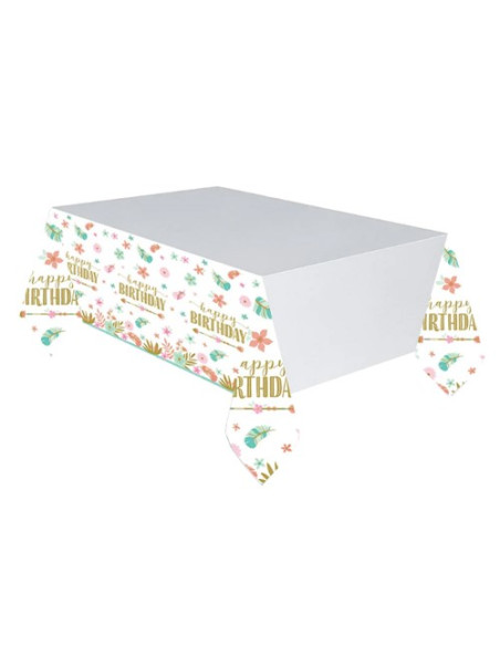 Boho Birthday Girl Tovaglia di carta 137x260 cm