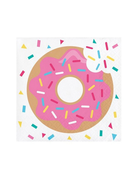 Ciambelle Donut - Tovaglioli di carta da dessert 25x25 cm