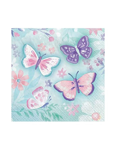 Farfalle Butterfly Tovaglioli di carta 33x33 cm
