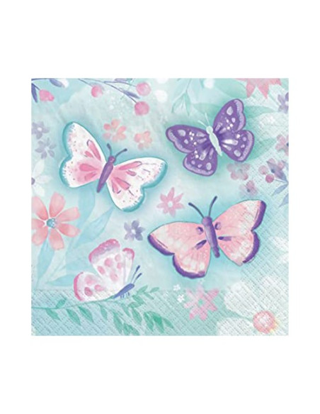 Farfalle Butterfly Tovaglioli di carta 33x33 cm