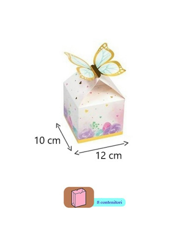 Farfalle Butterfly Favor box 12x10 cm